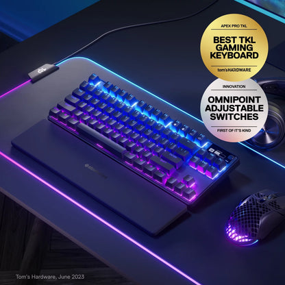 Apex Pro TKL Wireless Mechanical Gaming Keyboard – Tenkeyless – RGB – USB-C - PC, Mac